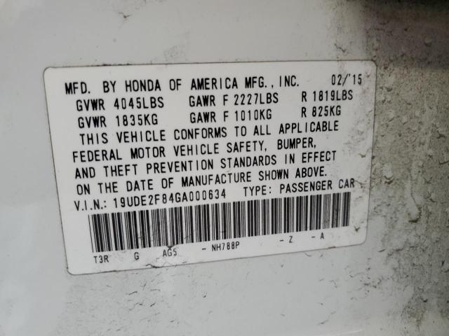 2016 ACURA ILX PREMIU - 19UDE2F84GA000634