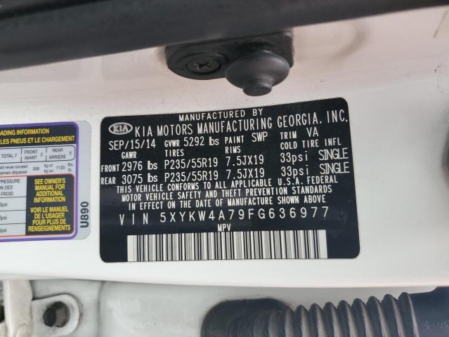 2015 KIA SORENTO SX 5XYKW4A79FG636977
