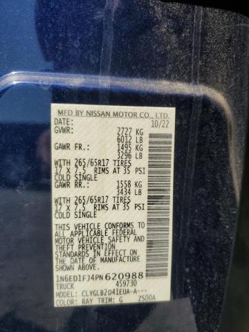2023 NISSAN FRONTIER SV 1N6ED1FJ4PN620988