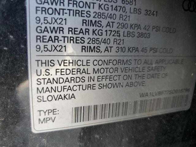 2025 AUDI Q7 PREMIUM WA1LVBF77SD016796