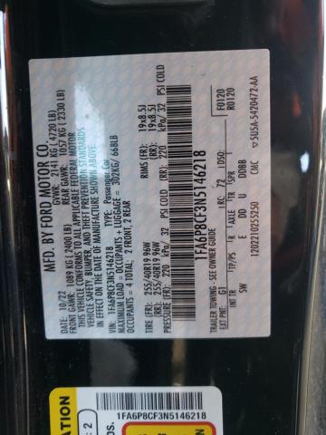 2022 FORD MUSTANG GT - 1FA6P8CF3N5146218