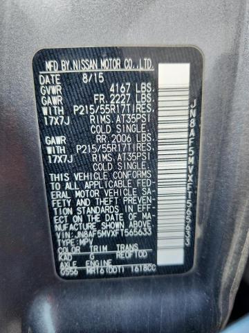 2015 NISSAN JUKE S JN8AF5MVXFT565633