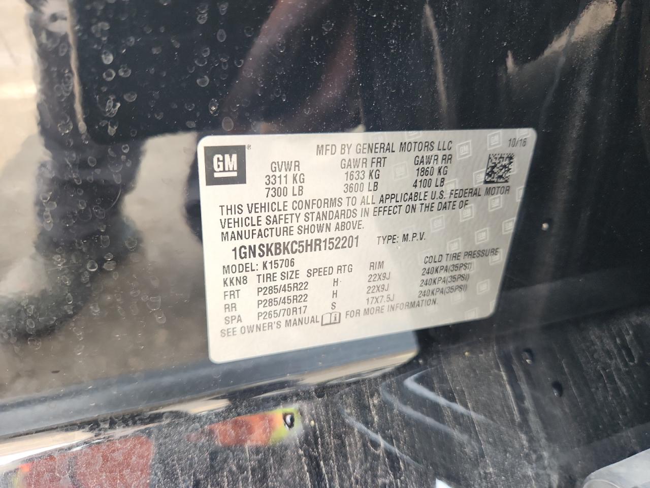 CHEVROLET TAHOE K1500 LT