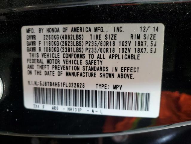 2015 ACURA RDX TECHNO 5J8TB4H51FL022628