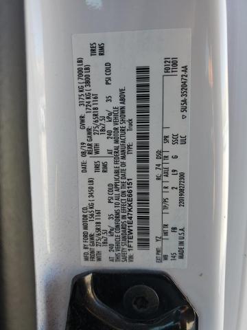 2019 FORD F150 SUPER - 1FTEW1E47KKE66151