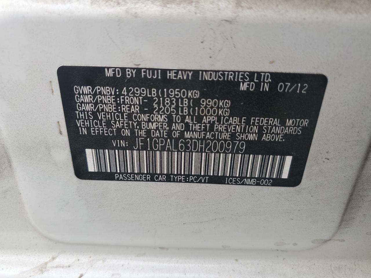 SUBARU IMPREZA SPORT PREMIUM