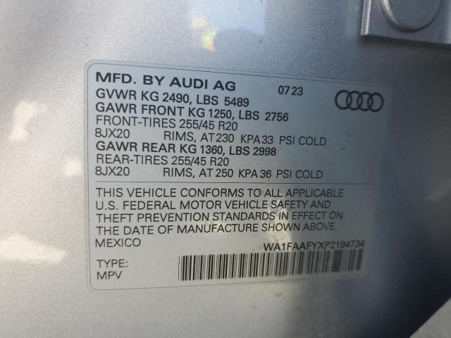 2023 AUDI Q5 PRESTIG WA1FAAFYXP2194734