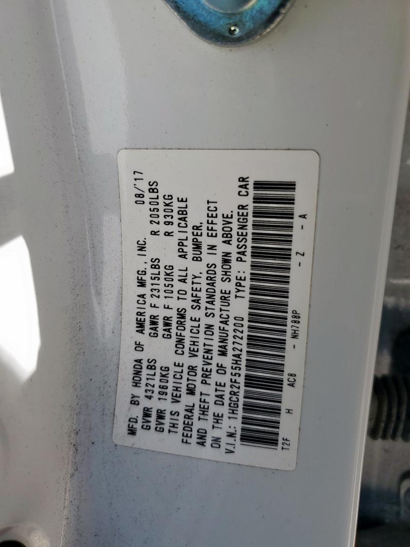 2017 HONDA ACCORD SPO - 1HGCR2F55HA272200