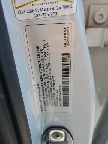 2017 AUDI A3 E-TRON PRESTIGE WAUSPBFF7HA129898