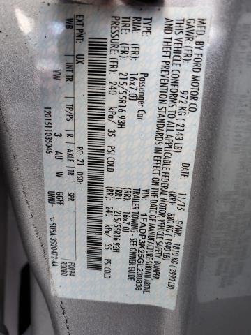 2016 FORD FOCUS #3259099080