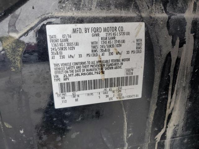 2016 LINCOLN MKX RESERV 2LMTJ8LR6GBL79212