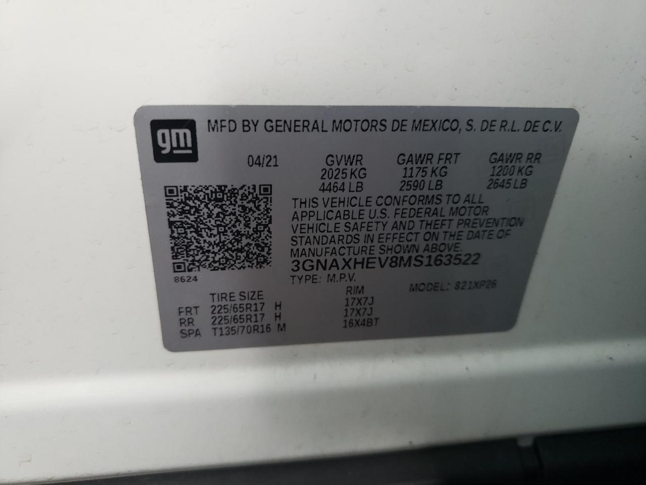 CHEVROLET EQUINOX LS