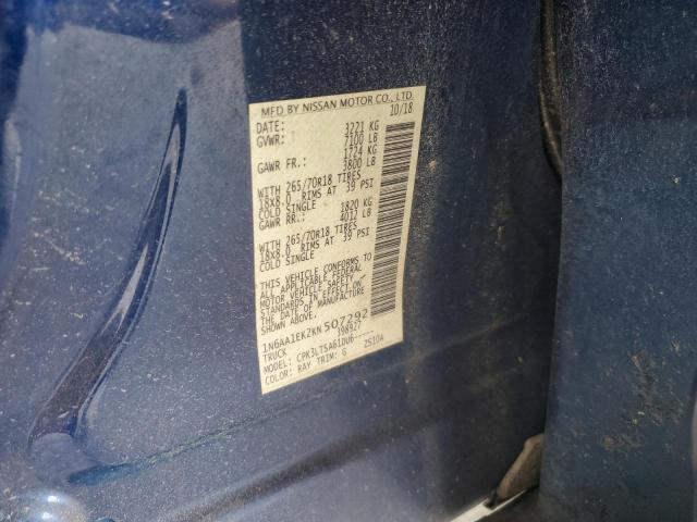 2019 NISSAN TITAN S 1N6AA1EK2KN507292