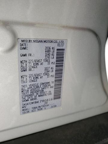 2017 NISSAN ROGUE S 5N1AT2MT8HC780816