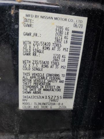 2020 NISSAN MURANO SL - 5N1AZ2CS2LN152755