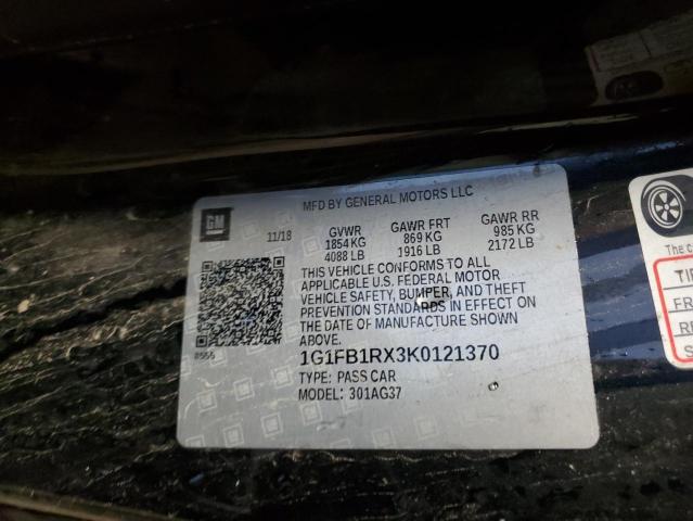 2019 CHEVROLET CAMARO LS - 1G1FB1RX3K0121370