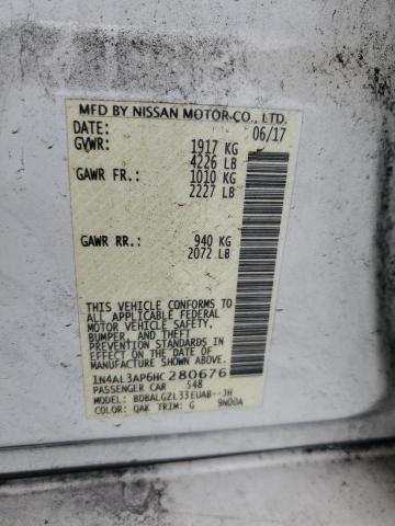 2017 NISSAN ALTIMA 2.5 1N4AL3AP6HC280676