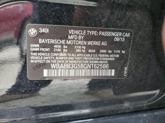 2016 BMW 340 I WBA8B3G58GNT62586