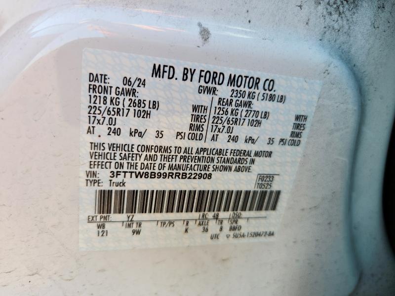 2024 FORD MAVERICK X - 3FTTW8B99RRB22908