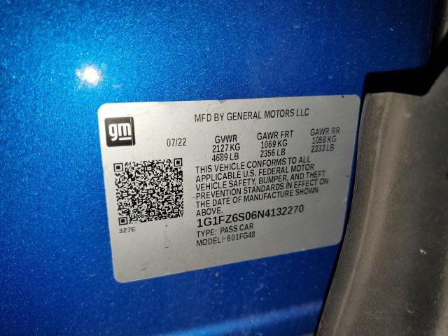 2022 CHEVROLET BOLT EUV PREMIER 1G1FZ6S06N4132270
