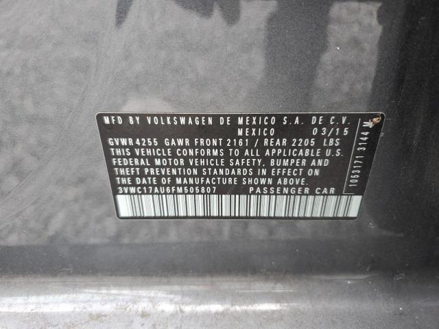 2015 VOLKSWAGEN GOLF SPORT 3VWC17AU6FM505807