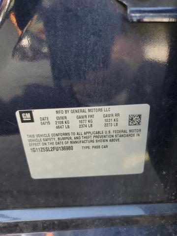2015 CHEVROLET IMPALA LS 1G11Z5SL2FU136980