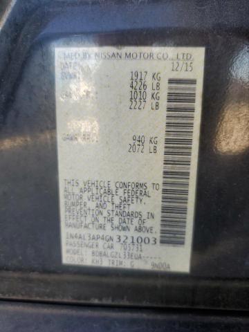 2016 NISSAN ALTIMA 2.5 1N4AL3AP4GN321003