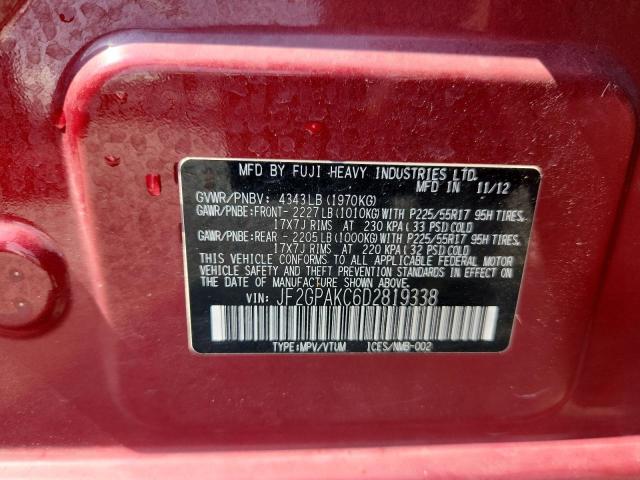 2013 SUBARU XV CROSSTR - JF2GPAKC6D2819338