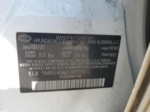 2020 HYUNDAI SONATA SEL 5NPEL4JA2LH021130