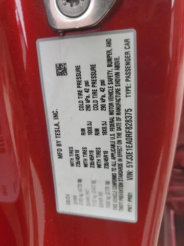 2024 TESLA MODEL 3 - 5YJ3E1EA0RF828375