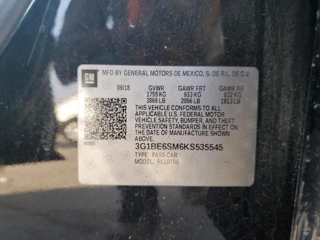 2019 CHEVROLET CRUZE LT #3296230508