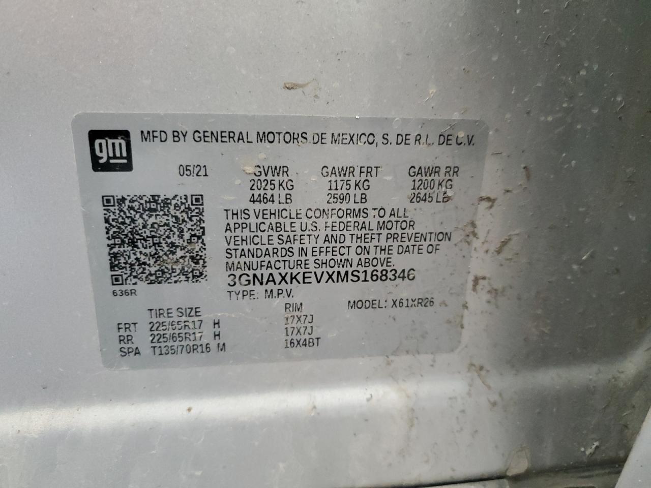 CHEVROLET EQUINOX LT