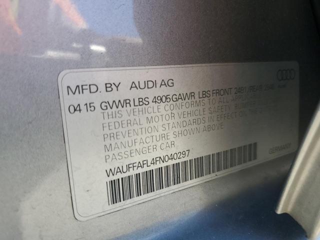 2015 AUDI A4 PREMIUM PLUS WAUFFAFL4FN040297