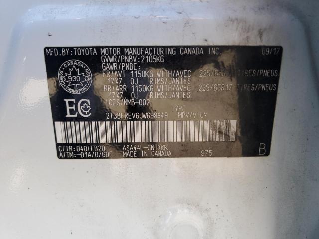 2018 TOYOTA RAV4 LE - 2T3BFREV6JW698949