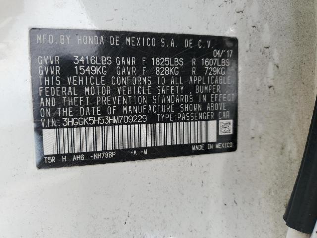 2017 HONDA FIT LX - 3HGGK5H53HM709229