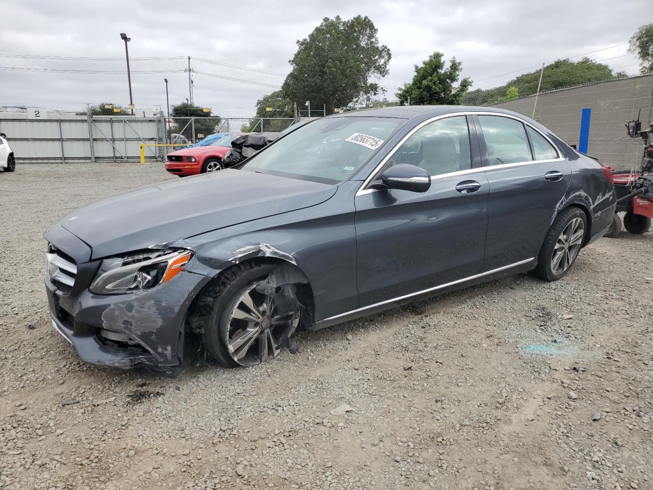 Lot #3310347956 2015 MERCEDES-BENZ C 300 4MATIC
