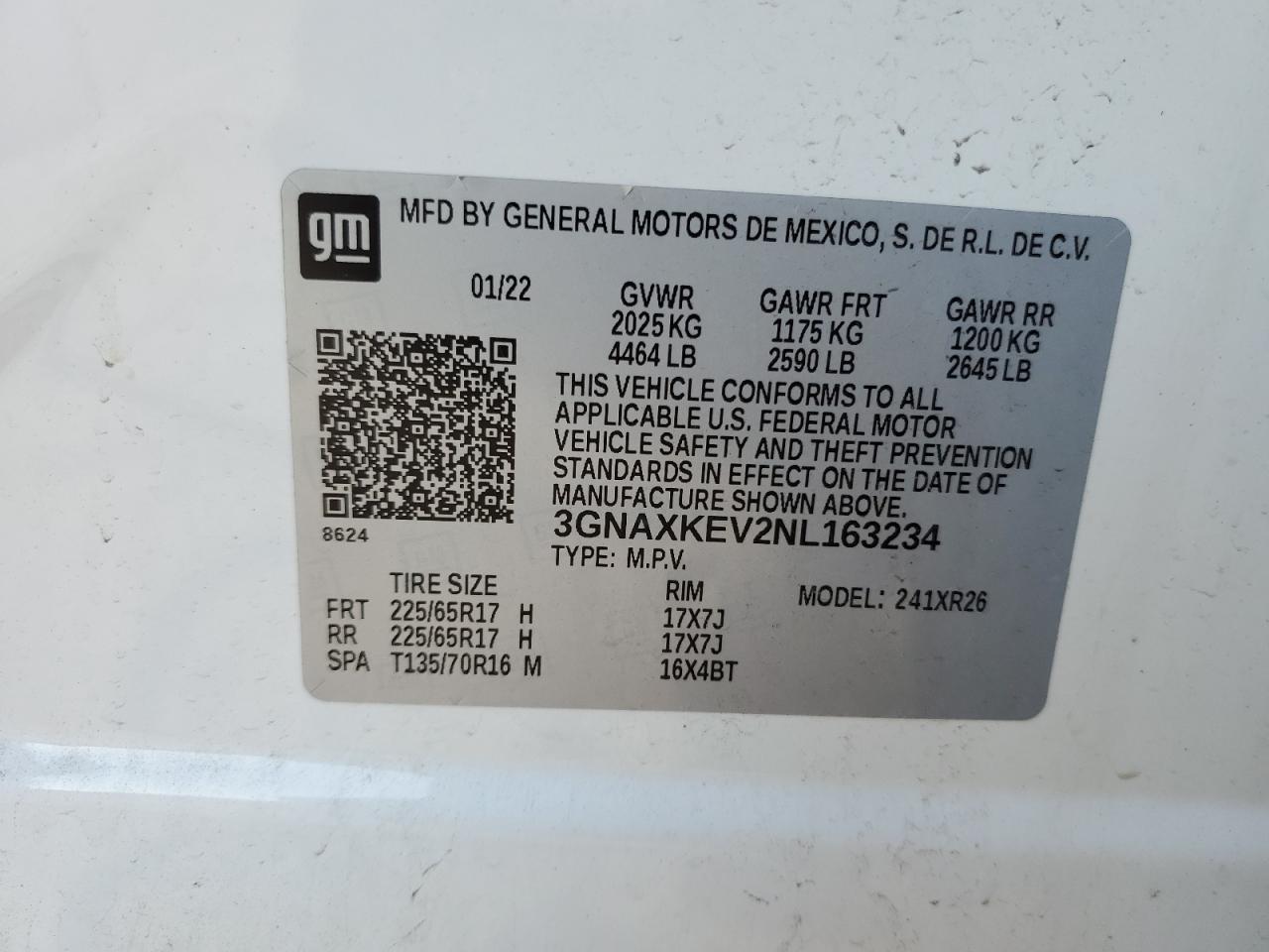 CHEVROLET EQUINOX LT