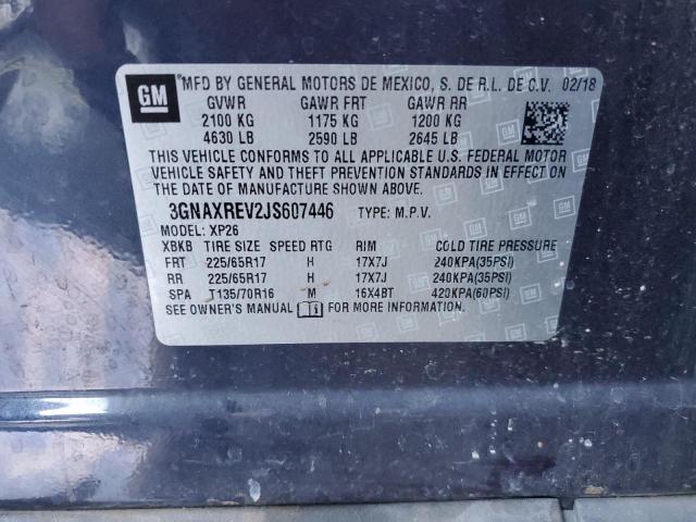 2018 CHEVROLET EQUINOX LS - 3GNAXREV2JS607446