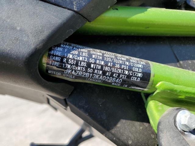 2019 KAWASAKI ZR900 JKAZR2B13KA029840