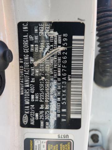 5XYKT3A67FG629598 2015 KIA SORENTO