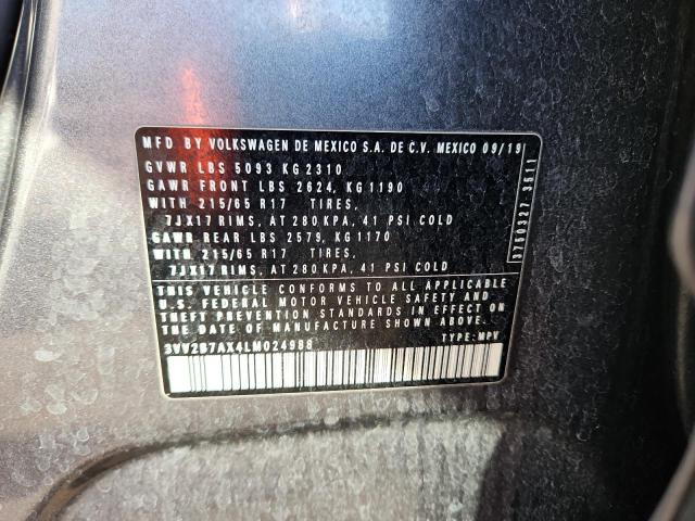 2020 VOLKSWAGEN TIGUAN SE #3279538235