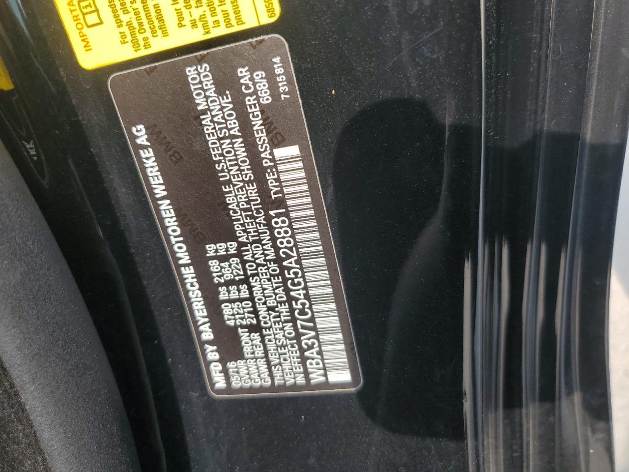 BMW 4 SERIES I SULEV