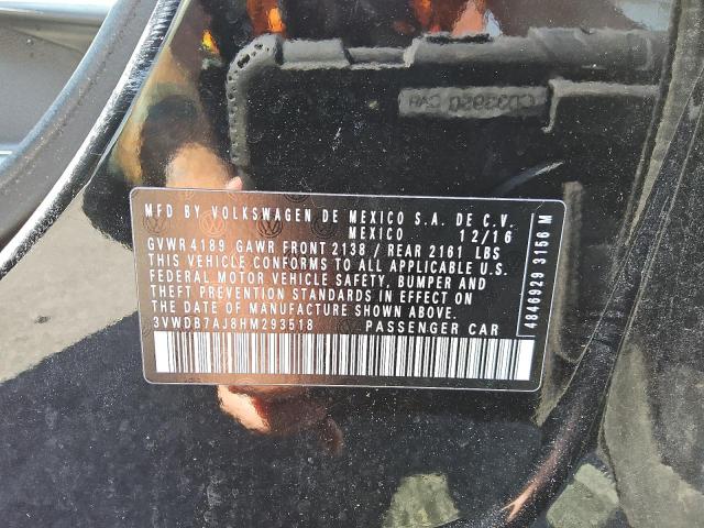 2017 VOLKSWAGEN JETTA SE 3VWDB7AJ8HM293518