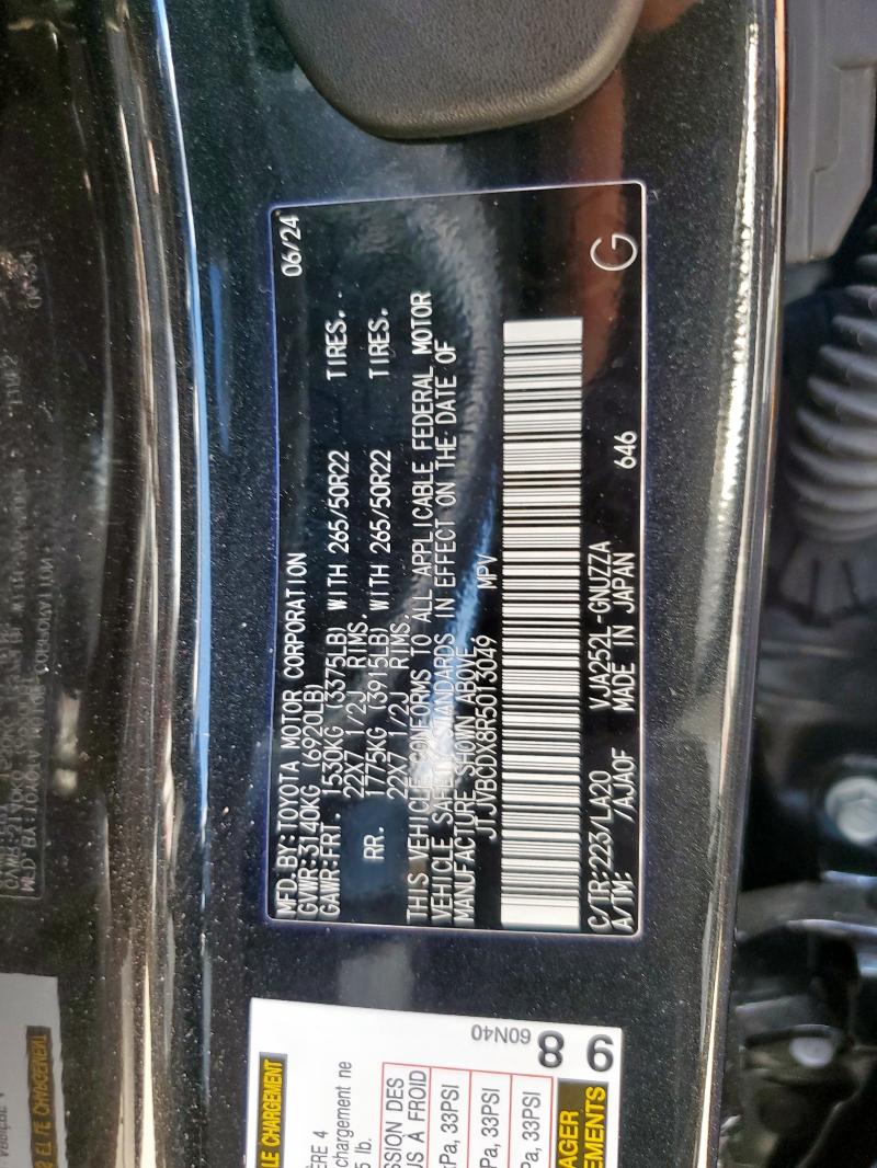 2024 LEXUS GX 550 LUX JTJVBCDX8R5013049