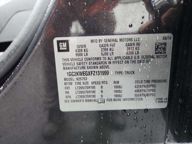 2015 CHEVROLET SILVERADO K2500 HEAVY DUTY LTZ - 1GC2KWEGXFZ131999