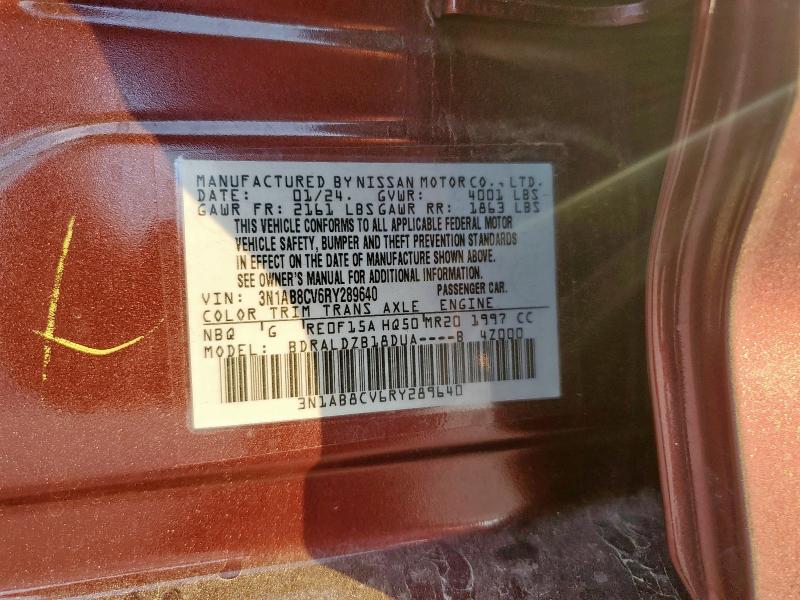 2024 NISSAN SENTRA SV - 3N1AB8CV6RY289640