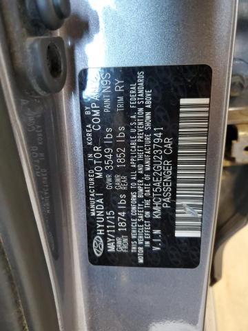 2016 HYUNDAI ACCENT SE KMHCT5AE2GU237941