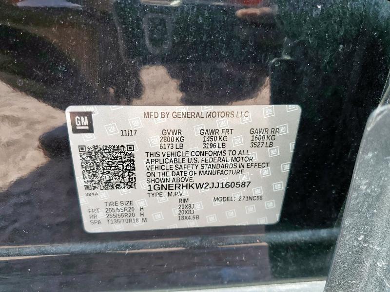 2018 CHEVROLET TRAVERSE L #3296384669