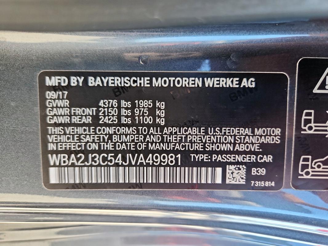2018 BMW 228XI - WBA2J3C54JVA49981