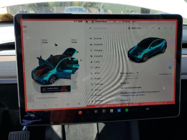2023 TESLA MODEL Y 7SAYGDEE3PF811994
